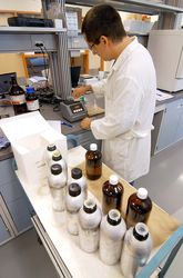 Testing a batch of biodiesel blends