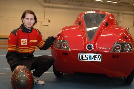 Erica Stromberg, driver of Baldos II, Photo Leif Nyberg.
