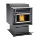 The Flame FP-45 pellet stove is equipped with an ash drawer, which is placed at the pedestal base. It can be vented with a 3 inch or 4 inch pellet vent. There is an automatic electronic ignition included with this model.