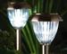 The Venetian solar powered garden light is an entry level light. The body of this solar light is made of superior quality stainless steel and the lens is of shattered proof glass.