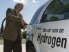 When Air Products’ Chairman, President and Chief Executive Officer John McGlade drove to work this morning, he did so with an eye on the future and with the eyes of a lot of fellow drivers watching him. Today McGlade initiated a hydrogen outreach program by traveling to work in an Air Products-branded Chevrolet fuel cell vehicle.