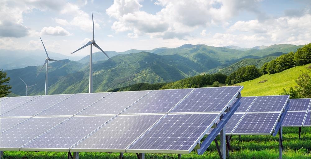 solar power, wind power