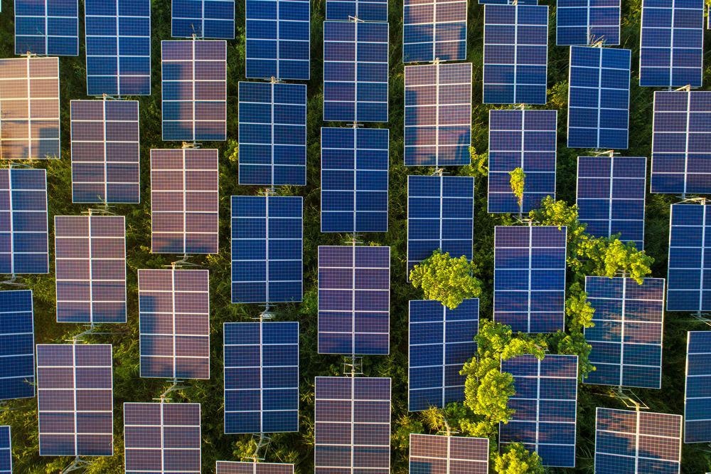 solar cell view from above