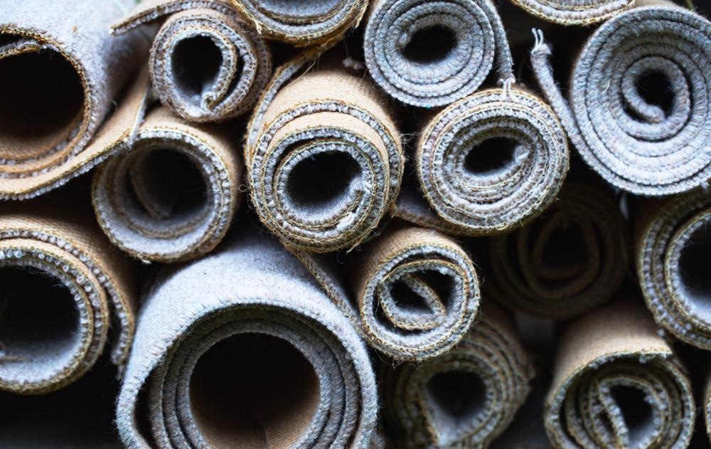 old carpet, recycling