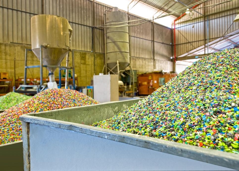 Recycling plastic plant