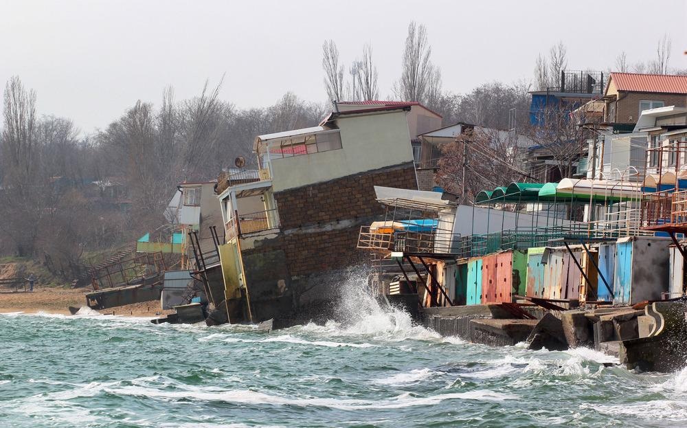 rising sea levels and seawater erosion on coastal infrastructure