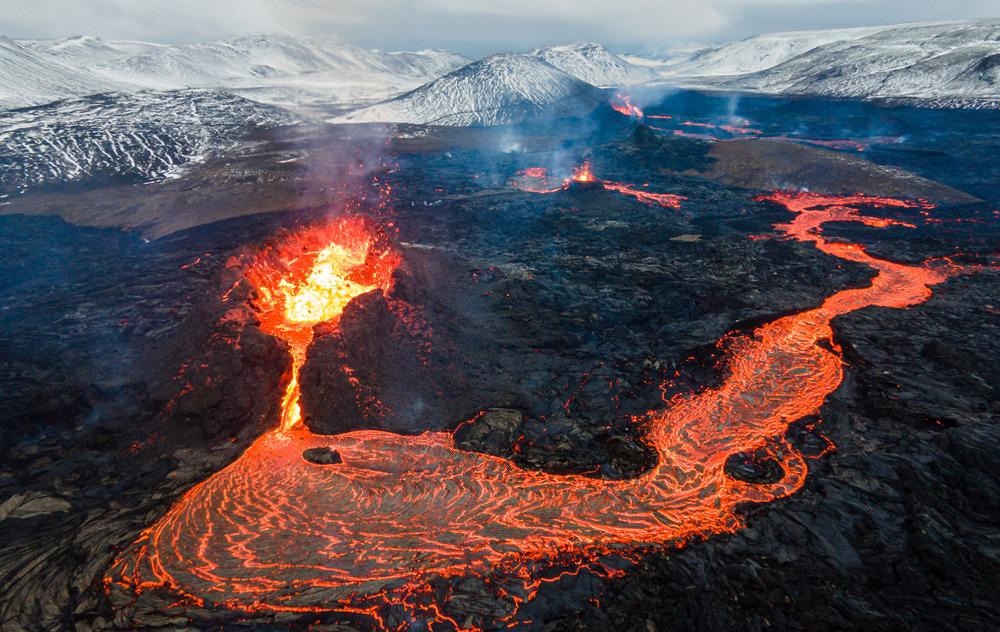 volcano, green mining