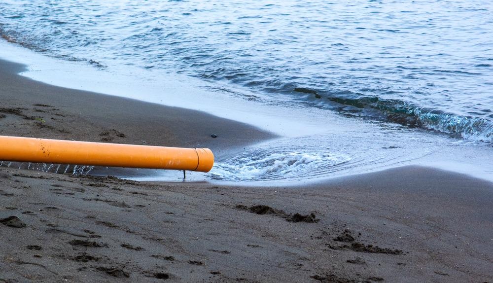 coastal, beach, sewage
