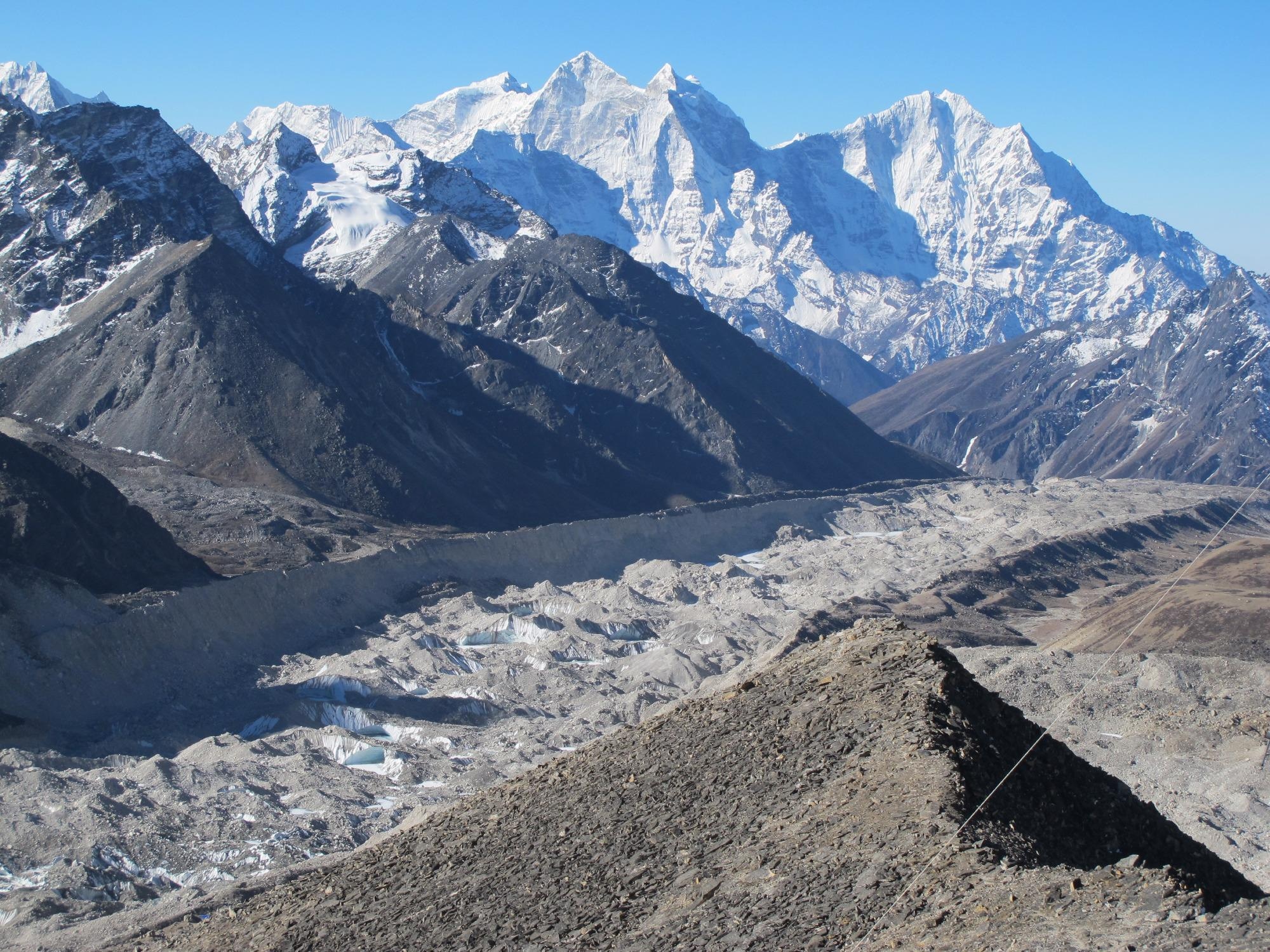 The Khumbu Glacier tongue