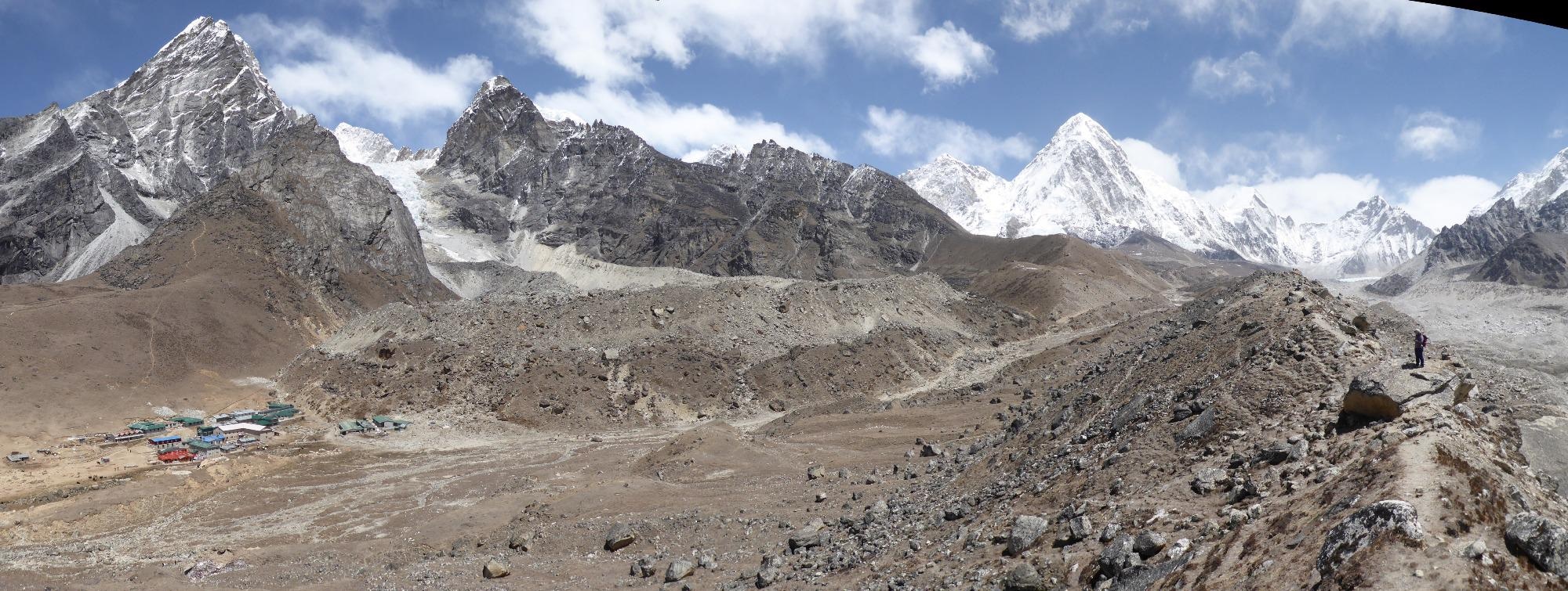 Lobuche and Khumbu moraines