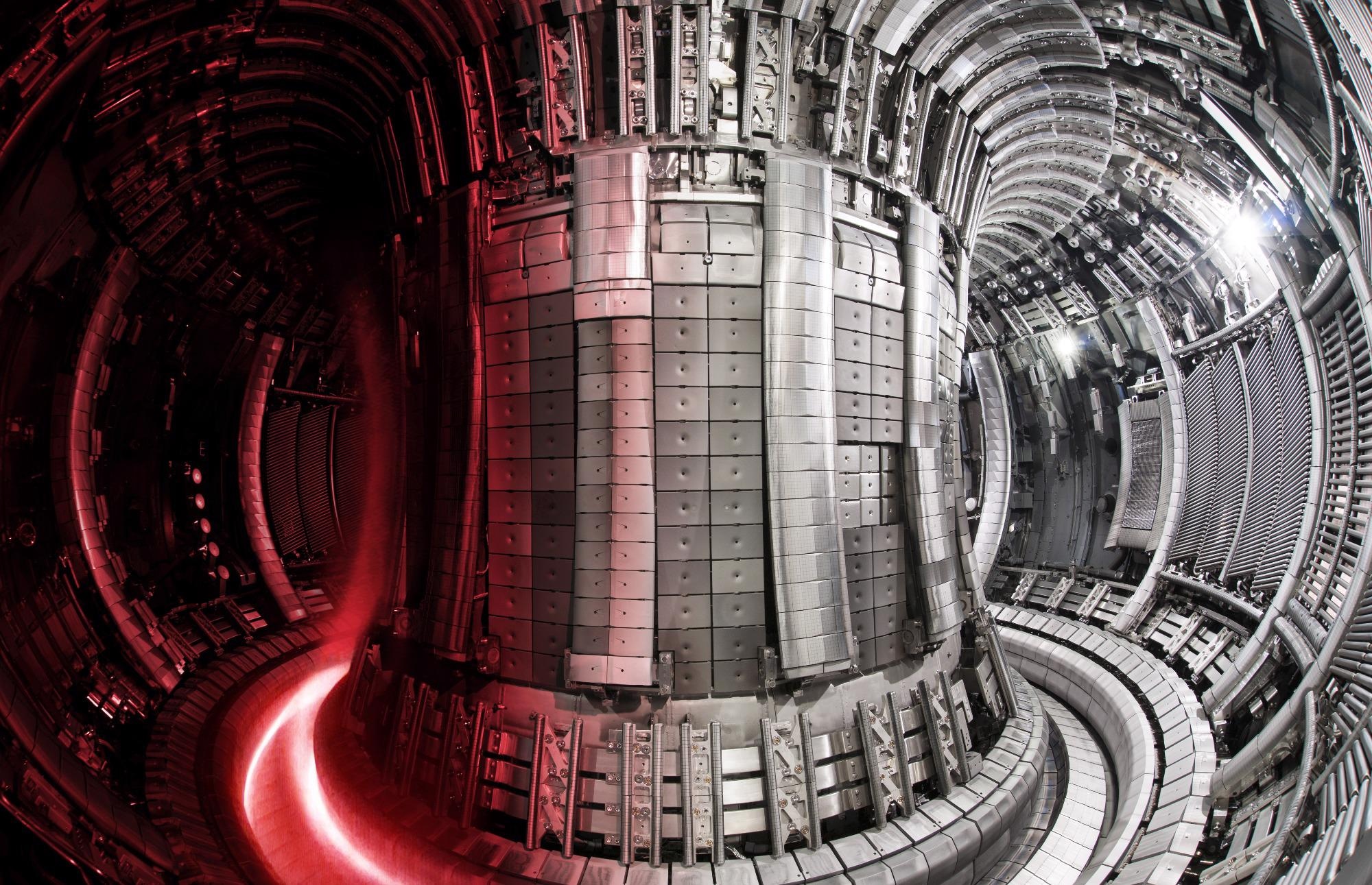 The JET interior with superimposed plasma