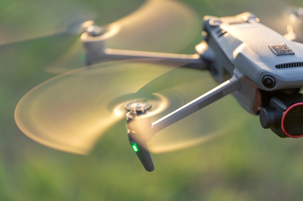drone for wildfires, close up of drone