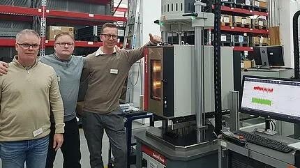 Anders Sandahl, Service and Maintenance, Mikael Östensson, Test Development Engineer, Marko Kokkonen, Test Development Engineer (left to right)
