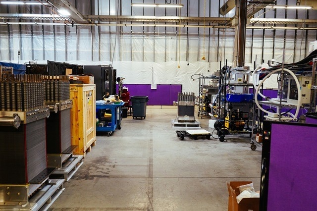 Nel Hydrogens PEM manufacturing warehouse at Wallingford.