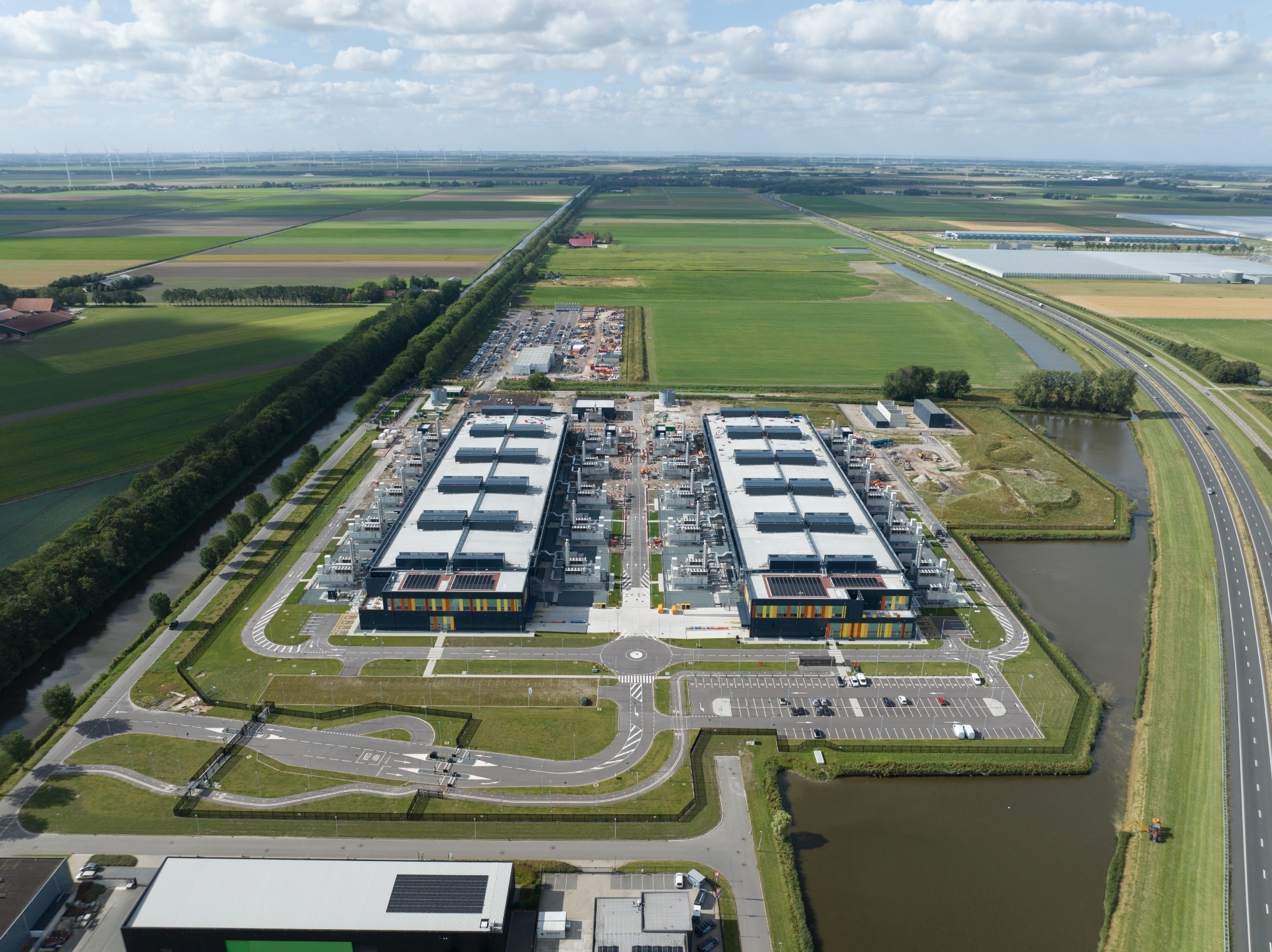 data center from above