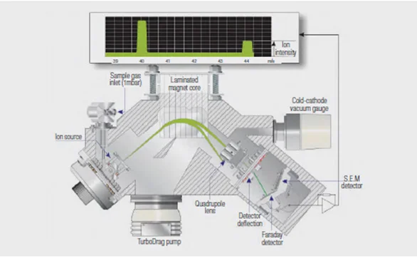 Scanning magnetic sector MS.