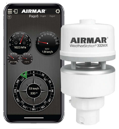 AirMar CAST app interface
