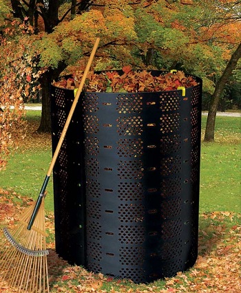 A typical compost bin, used for home-produced compost.