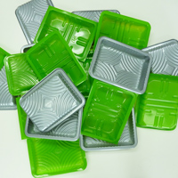 Plantic Eco Plastic metal packaging trays.