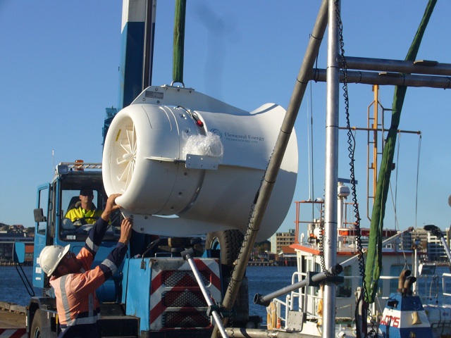 A SeaUrchin being readied for trials