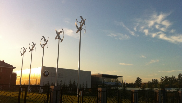 Installation of 5 eddyGTs and 100kW of solar at the central BMW dealership in Beijing as part of a significant renewable energy project.