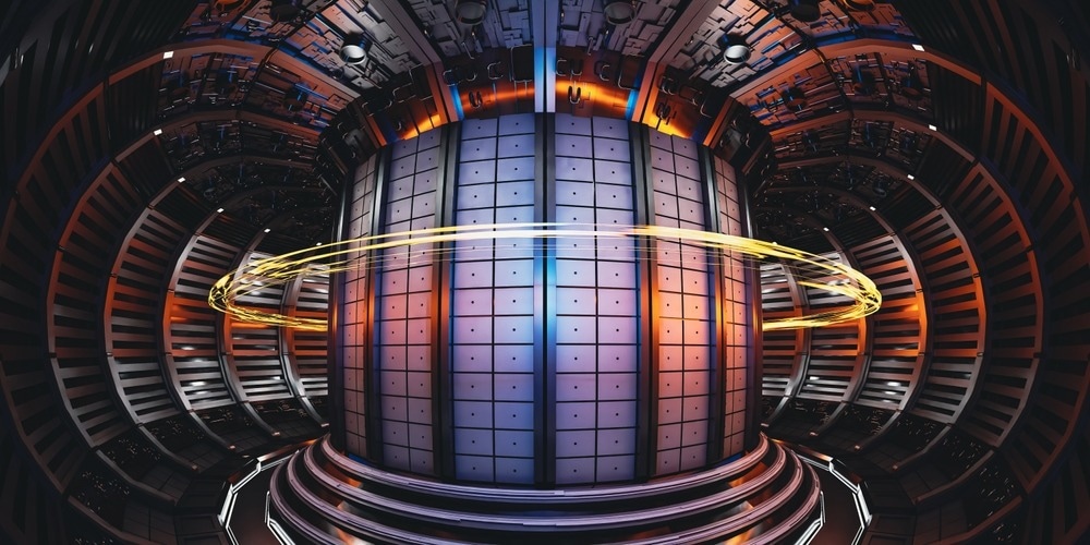 3D rendering of nuclear fusion reactor