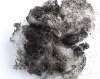 Deposit of insulating material from silencers with absorption material