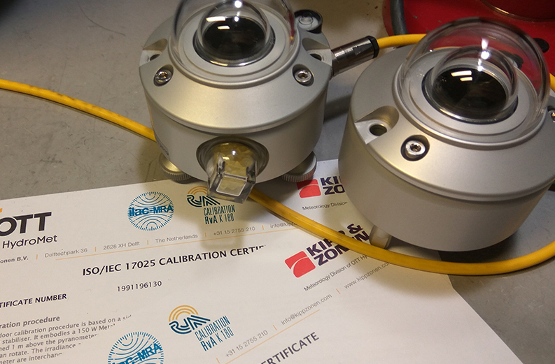 Kipp & Zonen ISO/IEC 17025 Accredited Calibration Service