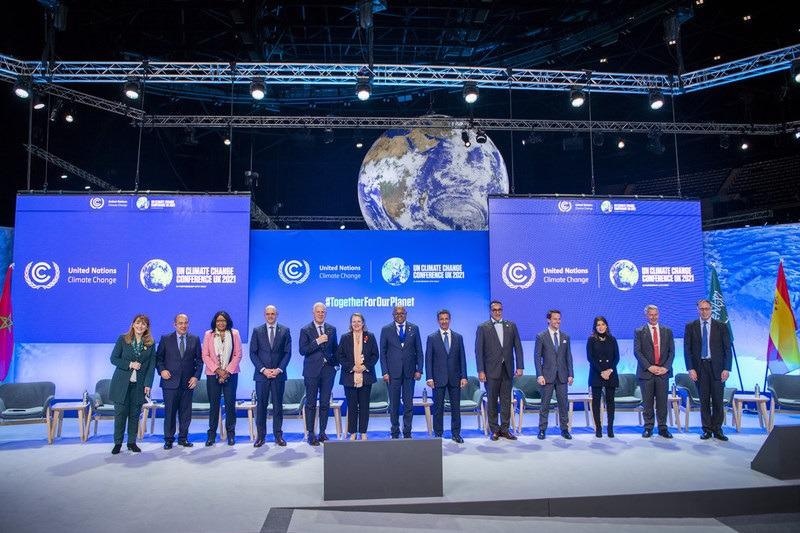 Global tourism leaders on a panel at COP 26 to discuss the New Sustainable Tourism Global Center (STGC) commitment to achieving net-zero emissions.