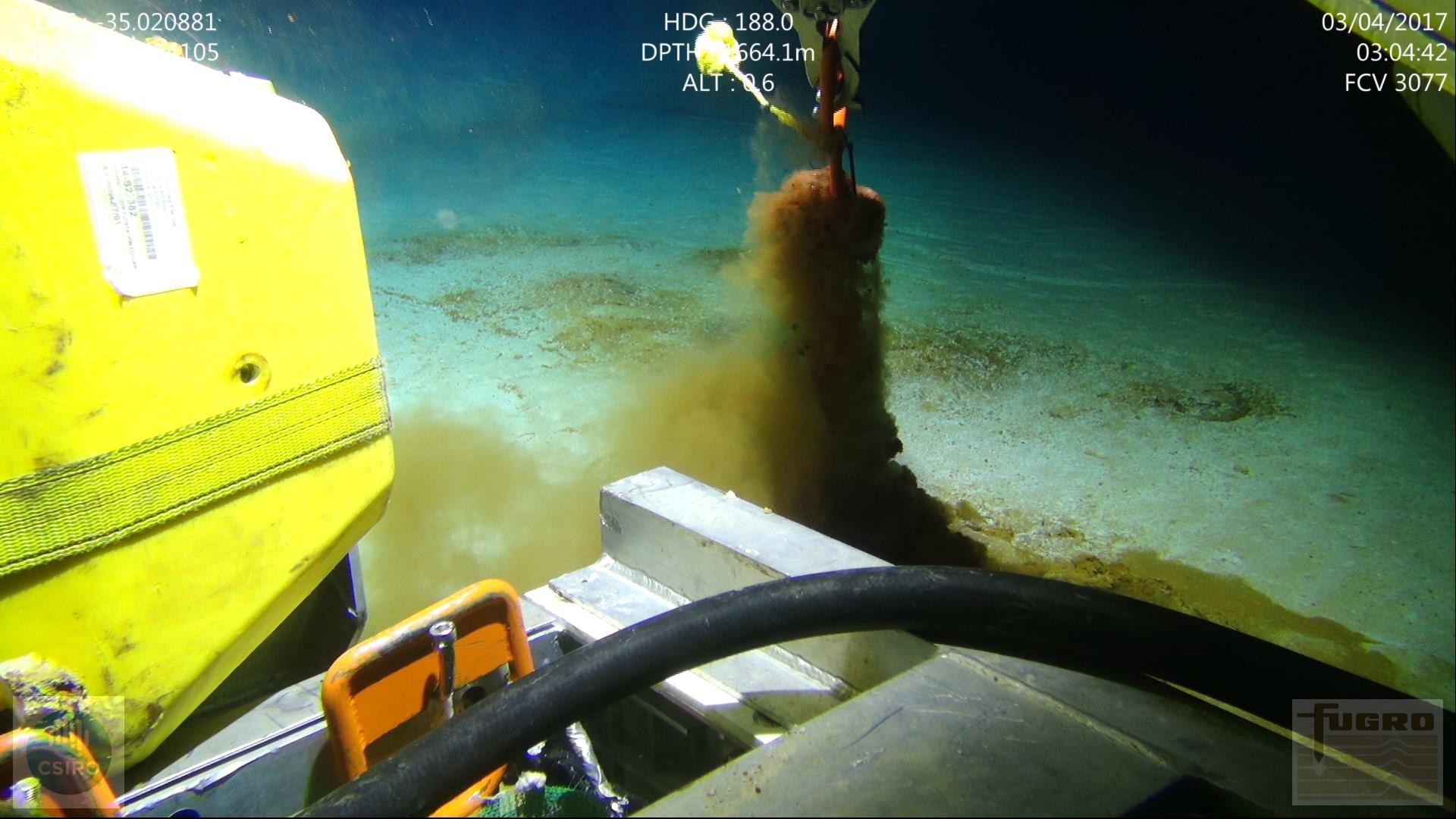 Scientists used data from ROVs and trawlers to estimate how much plastic pollution is on the ocean floor. Image Credit: CSIRO