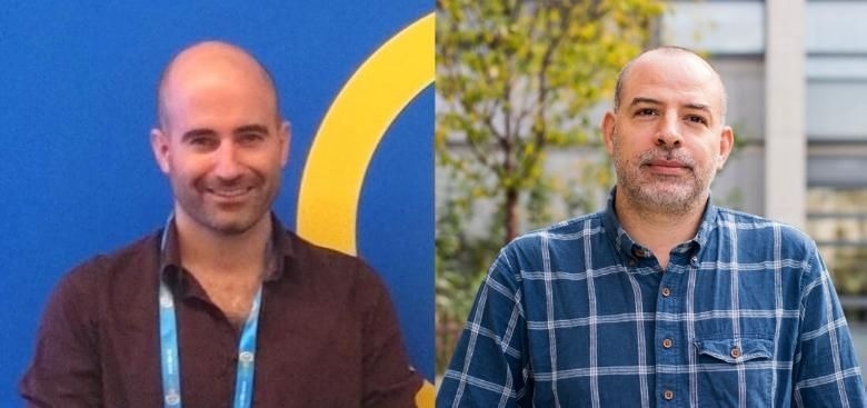 Dr Remi Rateau, lead author of the study (left), and Prof. Juan Diego Rodriguez-Blanco, principal investigator.