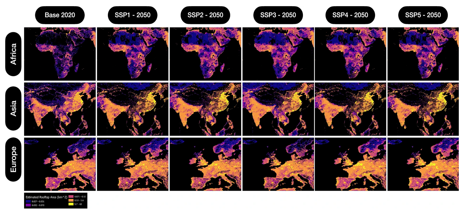 Estimating Global Rooftop Growth for Clean Energy