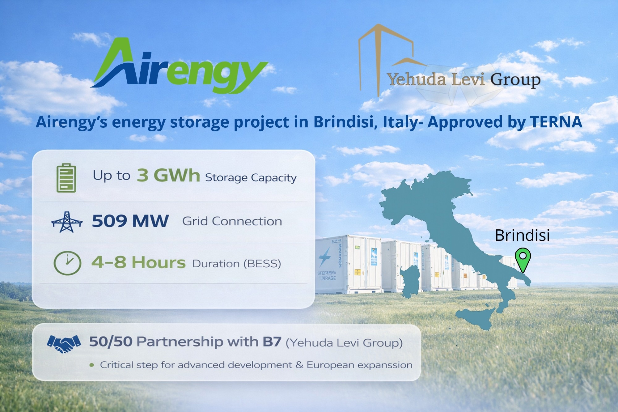 Green Light for One of Italy’s Largest Energy Storage Projects