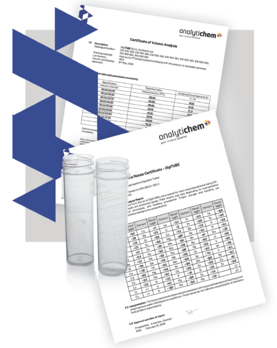 New Trace Metal Certification Launched for AnalytiChem’s DigiTUBE Digestion Tubes