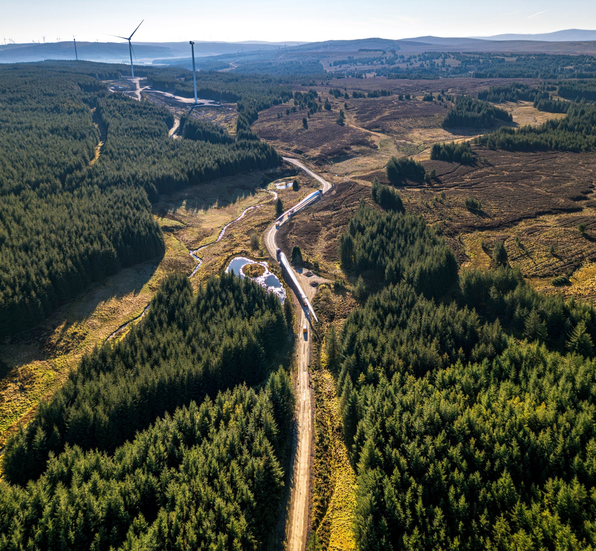 Record-Breaking Turbine Blades Arrive at Mill Rig Wind Farm