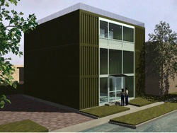 Eco Friendly Building Made From Cargo Containers