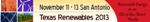 Texas Renewables 2013 to Take Place in November in San Antonio
