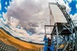 Sandia’s Falling Particle Receiver Tested Atop National Solar Thermal Test Facility