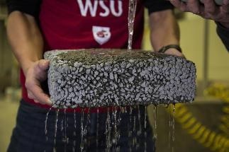 Recycled Carbon Fiber Improves Permeable Pavements