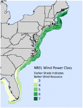 Study on Massive Energy Potential of Atlantic Offshore Wind