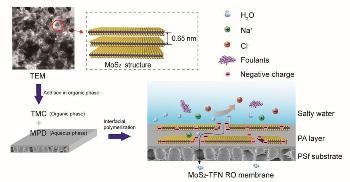 New Thin Film Nanocomposite Reverse Osmosis Membrane with Improved Water Flux and Salt Rejection Properties