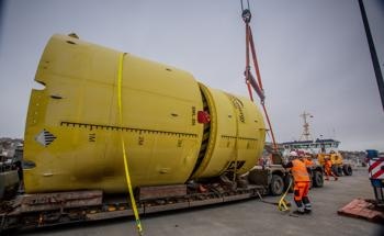 AWS Wave Energy Converter Arrives in Orkney for EMEC Demo