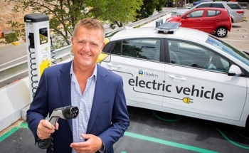Flinders University Launches Two-way Chargers Supplying Spare EV Fleet Energy into Electricity Grid