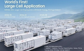 EVE Energy Achieves World's First 400 Mwh Energy Storage Project with 628 Ah Ultra-Large Cells
