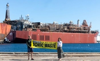 FOIs Show Fossil Fuel “Rust Bucket” Northern Endeavour Shipped 17,000 kms From Australia with Toxic, Corrosive Substances
